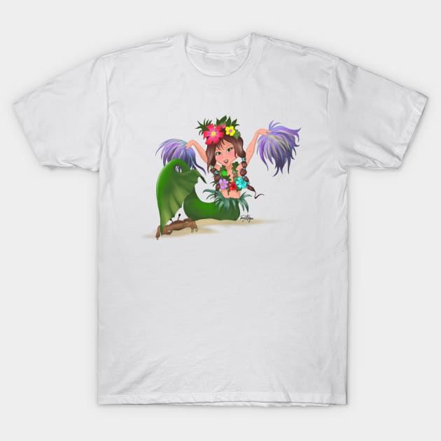 mermaid cheerleader T-Shirt by Tony Morgan